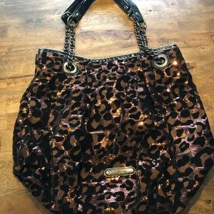 Betsey Johnson leopard purse